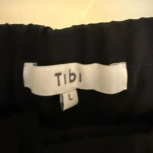 Tibi tropical wool black jogger pants with zips - Picture 4 of 4